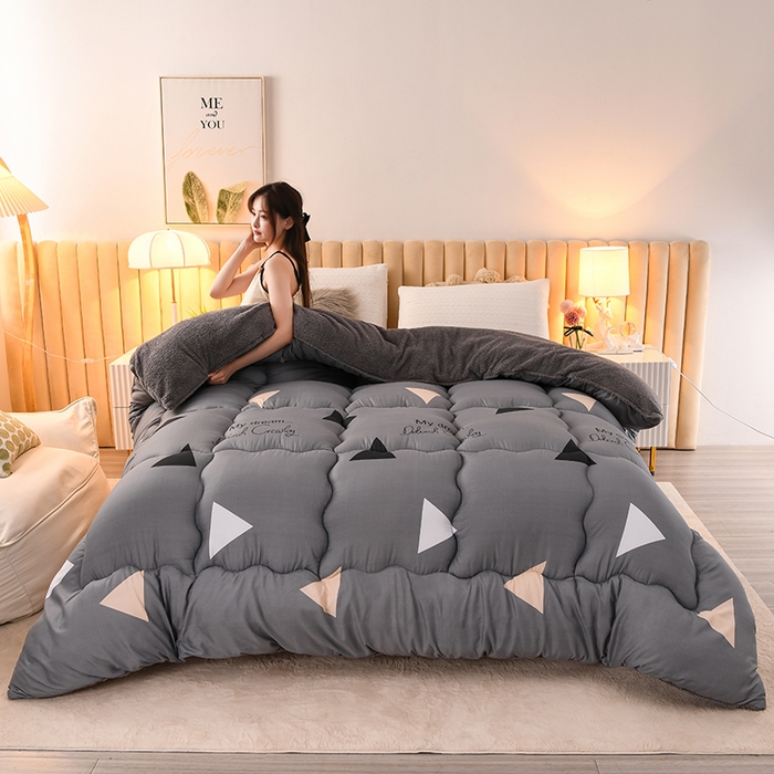 2025新款保暖羊羔绒冬被 美梦