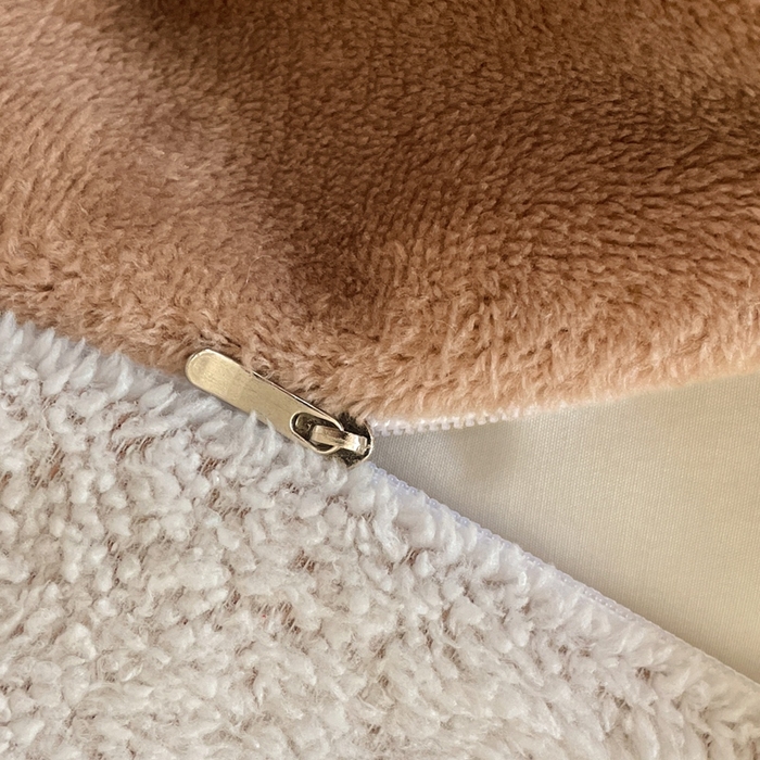 91家纺网 家纺一手货源 找家纺 川悦生活 2025新款A类300克高克重提花牛奶绒四件套 甜蜜福蝶-咖