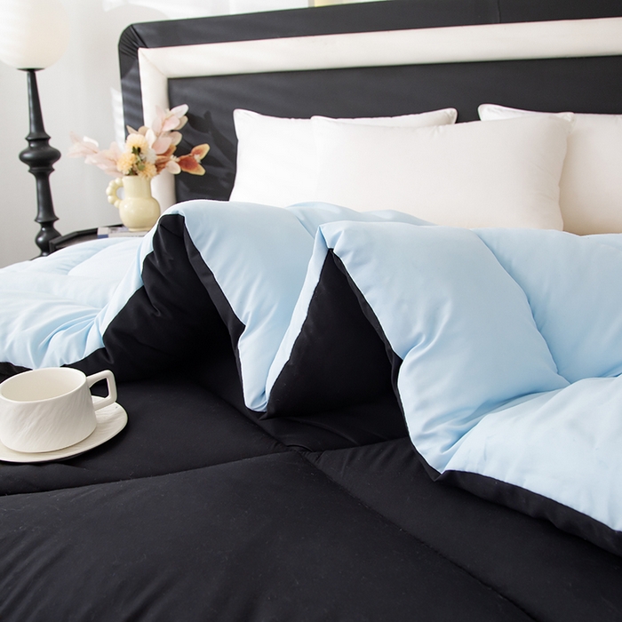 91家纺网 家纺一手货源 找家纺 南方印象 2025新款亚朵被子 黑色