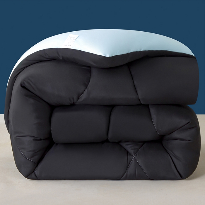 91家纺网 家纺一手货源 找家纺 南方印象 2025新款亚朵被子 黑色