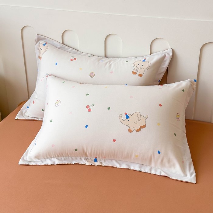 91家纺网 家纺一手货源 找家纺 梵克保罗 2025春夏新款10A级抗菌水洗针织棉夏被四件套 心心象印