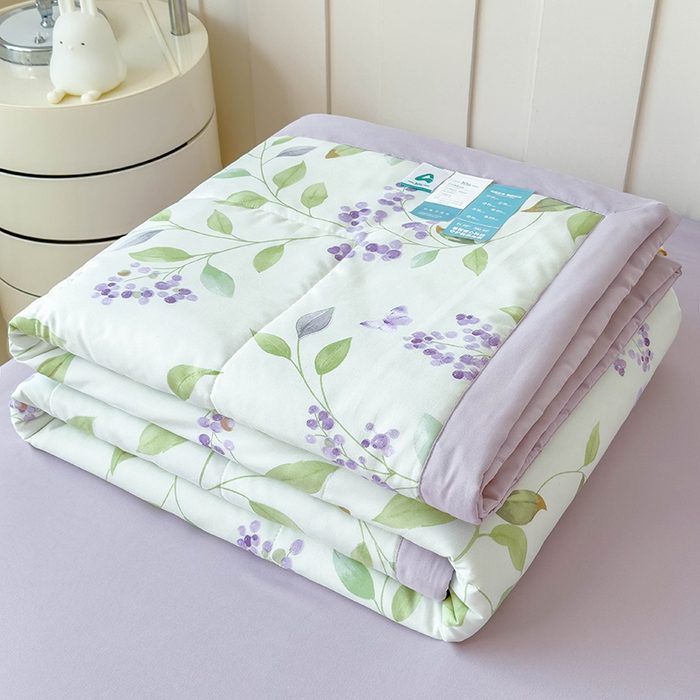 91家纺网 家纺一手货源 找家纺 （总）梵克保罗 2025春夏新款10A级抗菌水洗针织棉夏被四件套