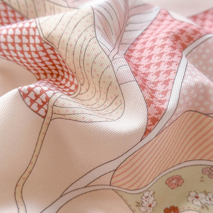 91家纺网 家纺一手货源 找家纺 梵克保罗 2025春夏新款10A级抗菌水洗针织棉夏被四件套 夜来香