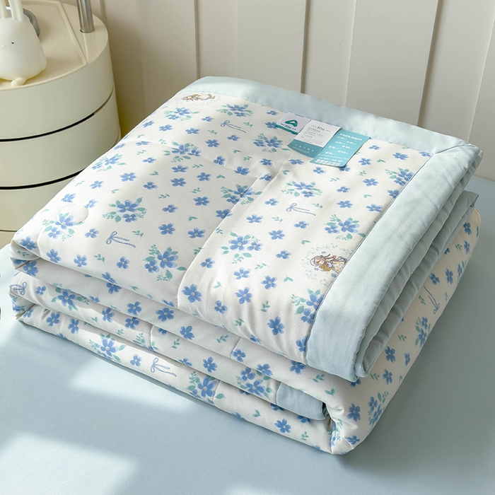 91家纺网 家纺一手货源 找家纺 （总）梵克保罗 2025春夏新款10A级抗菌水洗针织棉夏被四件套