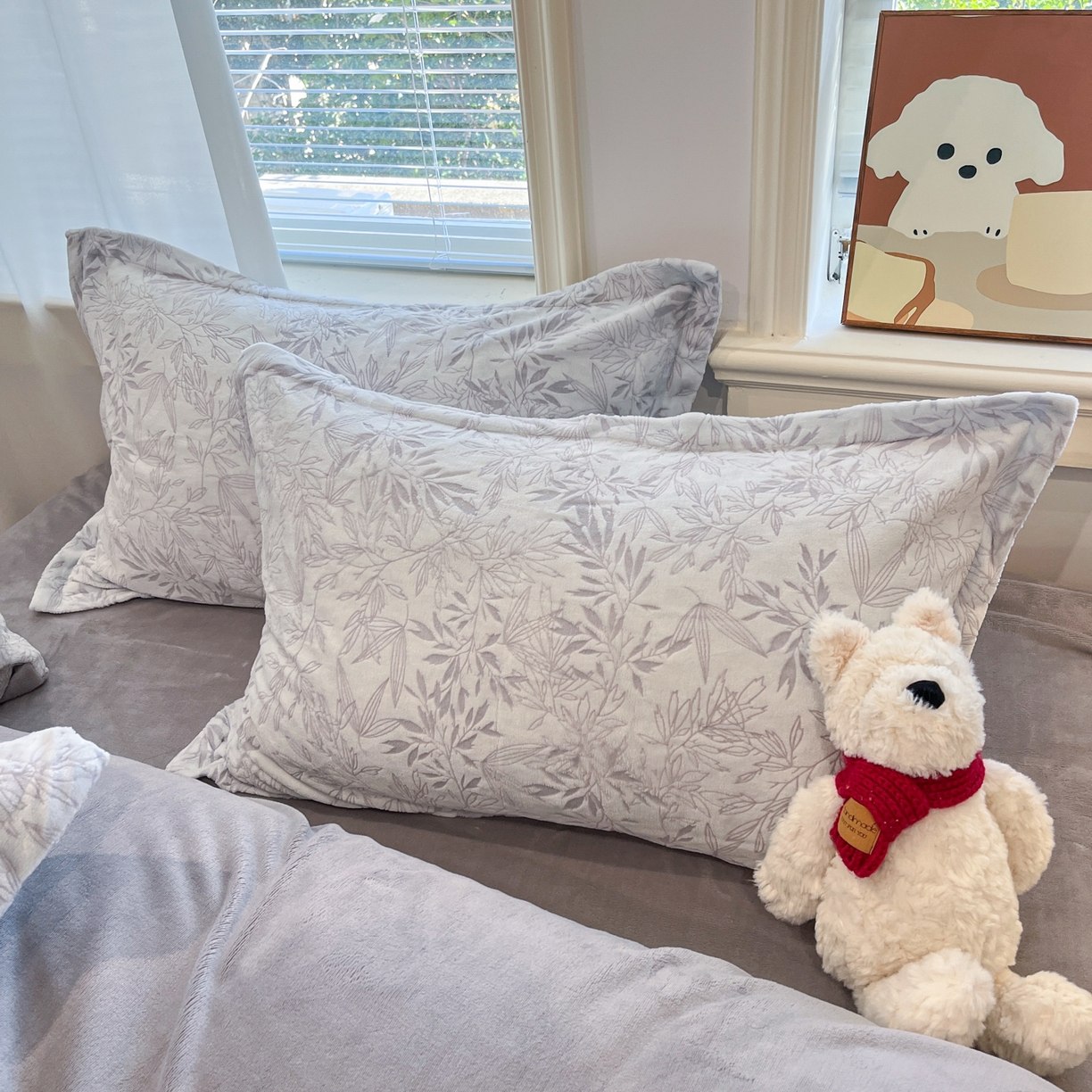 91家纺网 家纺一手货源 找家纺 （总）慕尚家纺 2025新款双色立体雕花牛奶绒四件套