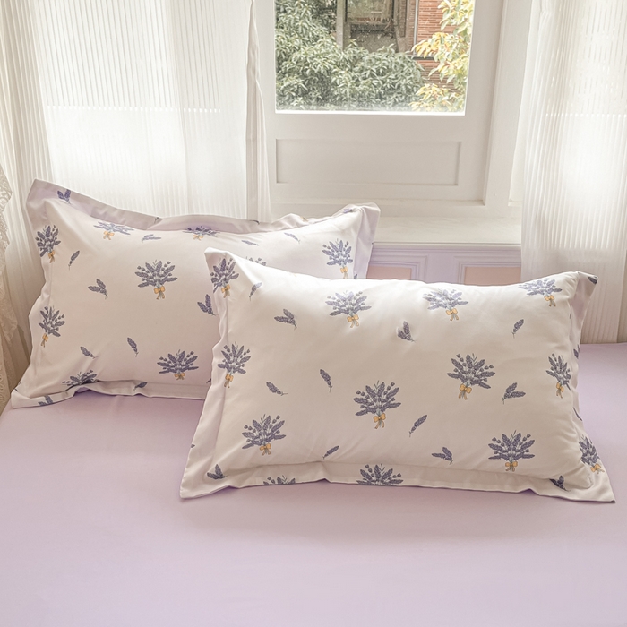 91家纺网 家纺一手货源 找家纺 梵克保罗 2025新款水洗棉超声波压花夏被被子被芯 薰衣草紫