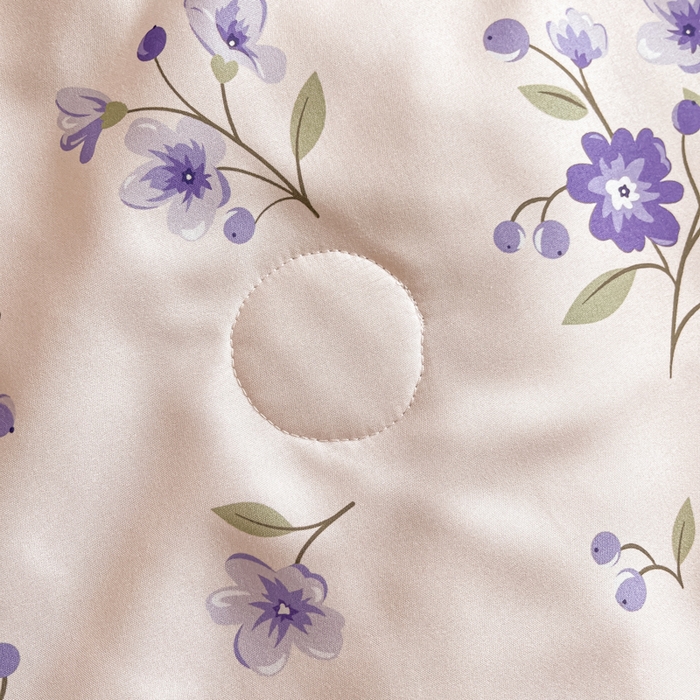 91家纺网 家纺一手货源 找家纺 梵克保罗 2025新款水洗棉超声波压花夏被被子被芯 紫玉