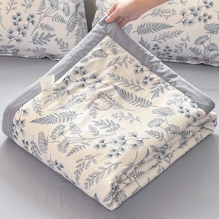 梵克保罗 2025新款水洗棉超声波压花夏被被子被芯 花园情歌