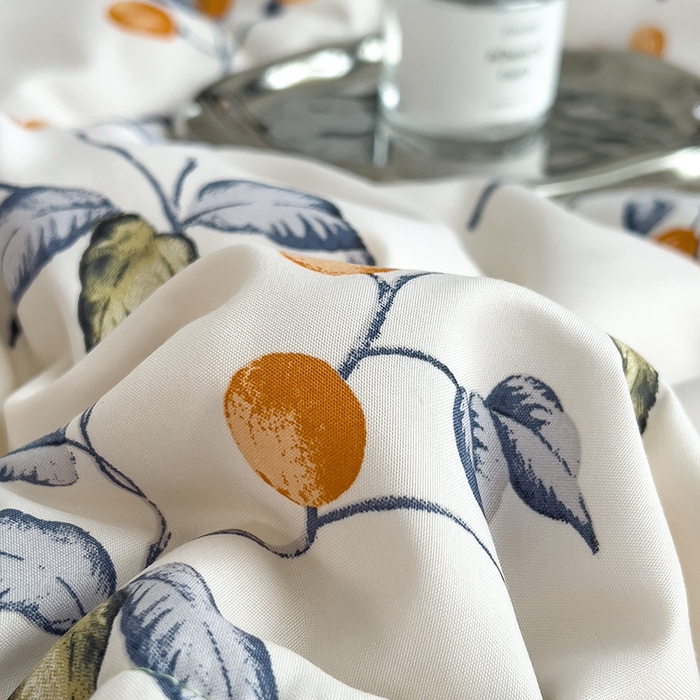 91家纺网 家纺一手货源 找家纺 梵克保罗 2025新款10A抗菌双层纱印花夏被系列 金桔