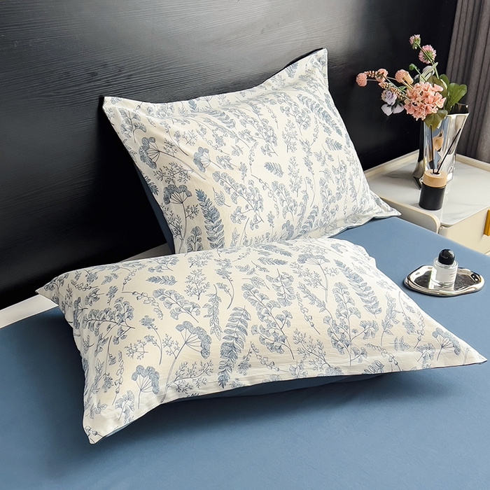 91家纺网 家纺一手货源 找家纺 梵克保罗 2025新款10A抗菌双层纱印花夏被系列 青花瓷