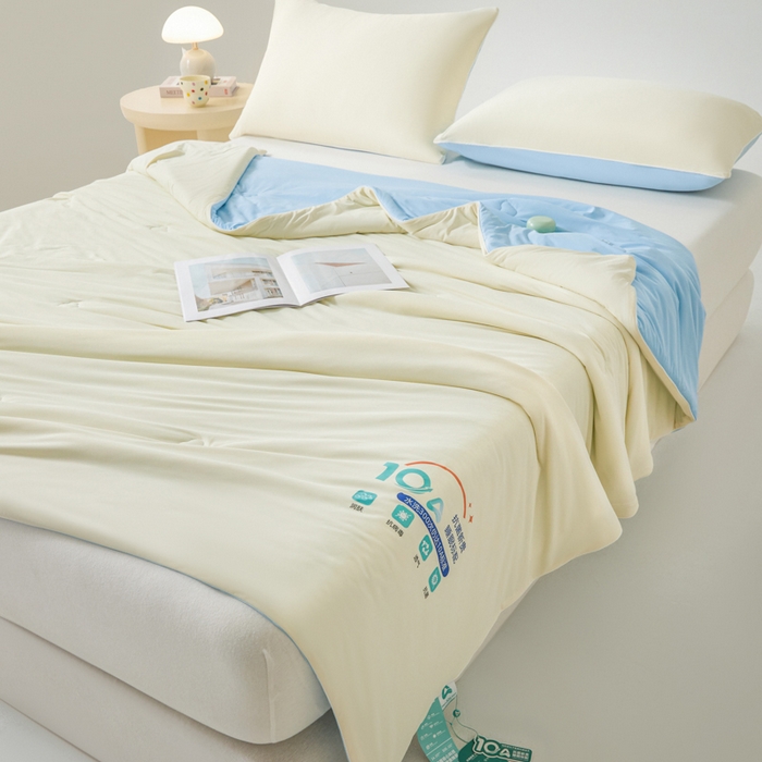 91家纺网 家纺一手货源 找家纺 梵克保罗 2025新款10A抗菌凉感丝夏被 米兰兰