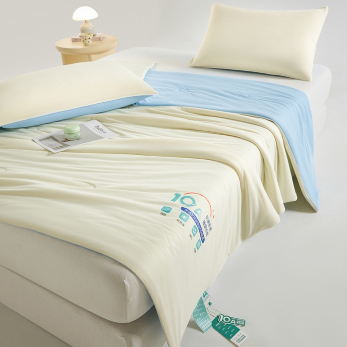 91家纺网 家纺一手货源 找家纺 梵克保罗 2025新款10A抗菌凉感丝夏被 米兰兰