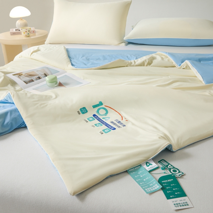 91家纺网 家纺一手货源 找家纺 梵克保罗 2025新款10A抗菌凉感丝夏被 米兰兰