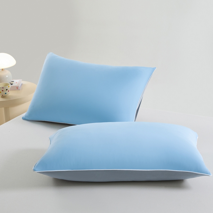 91家纺网 家纺一手货源 找家纺 梵克保罗 2025新款10A抗菌凉感丝夏被 天蓝云灰