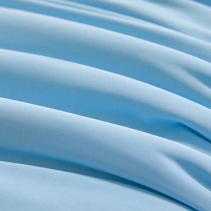 91家纺网 家纺一手货源 找家纺 梵克保罗 2025新款10A抗菌凉感丝夏被 天蓝云灰