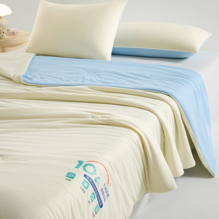 91家纺网 家纺一手货源 找家纺 梵克保罗 2025新款10A抗菌凉感丝夏被 米兰兰