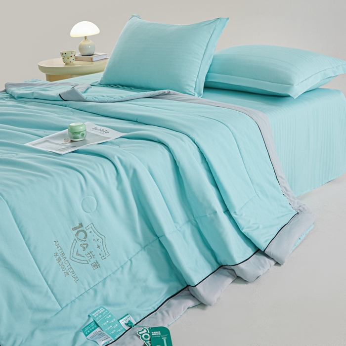 91家纺网 家纺一手货源 找家纺 梵克保罗 2025款10A抗菌华夫条提花夏被 明兰