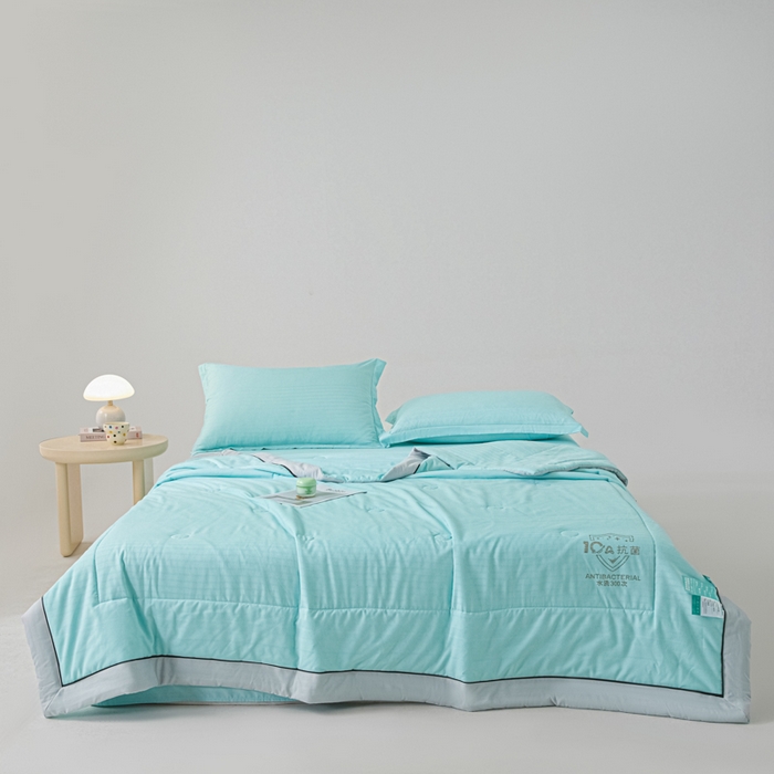 91家纺网 家纺一手货源 找家纺 梵克保罗 2025款10A抗菌华夫条提花夏被 明兰