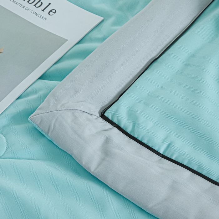 91家纺网 家纺一手货源 找家纺 梵克保罗 2025款10A抗菌华夫条提花夏被 明兰