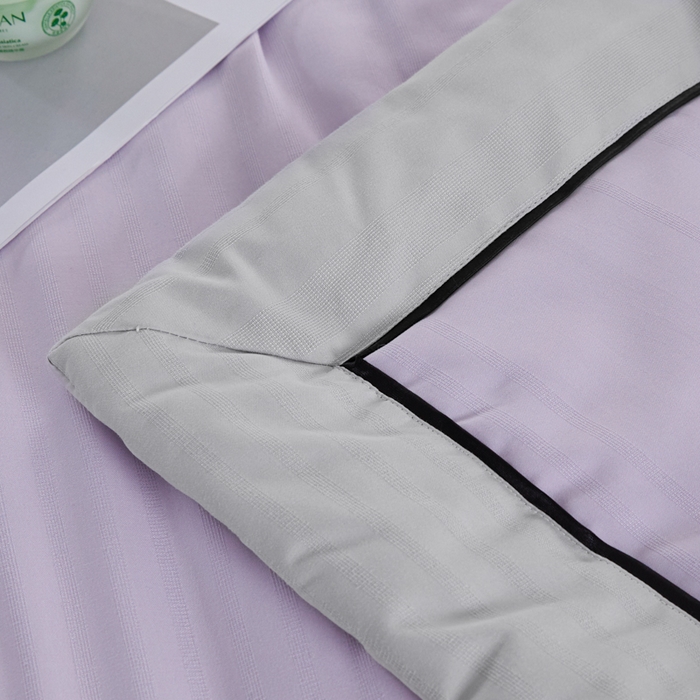 91家纺网 家纺一手货源 找家纺 梵克保罗 2025款10A抗菌华夫条提花夏被 香紫