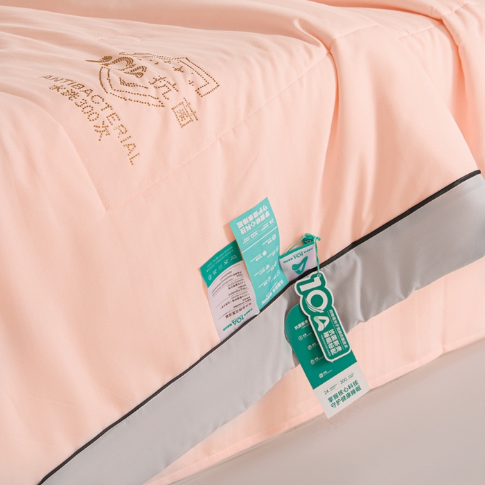 91家纺网 家纺一手货源 找家纺 梵克保罗 2025款10A抗菌华夫条提花夏被 暖玉