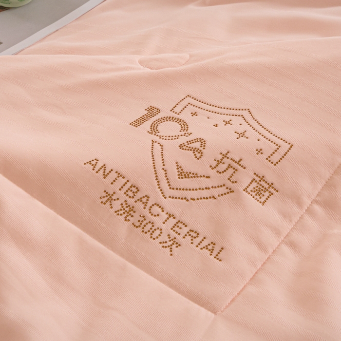 91家纺网 家纺一手货源 找家纺 梵克保罗 2025款10A抗菌华夫条提花夏被 暖玉