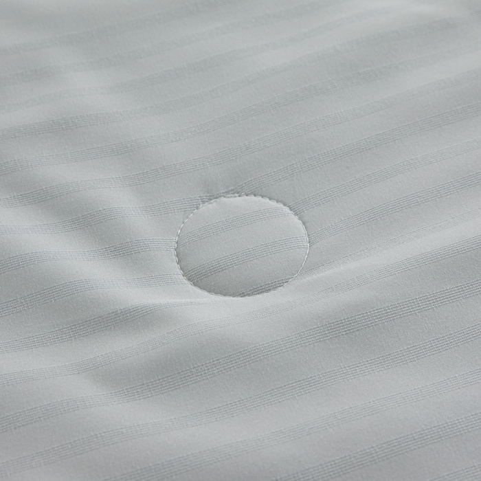 91家纺网 家纺一手货源 找家纺 梵克保罗 2025款10A抗菌华夫条提花夏被 浅灰