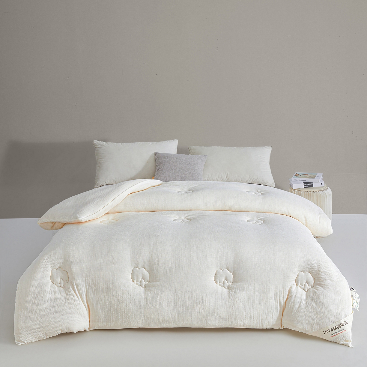 91家纺网 家纺一手货源 找家纺 （总）熙宴 2025新款针织提花100%新疆棉花被