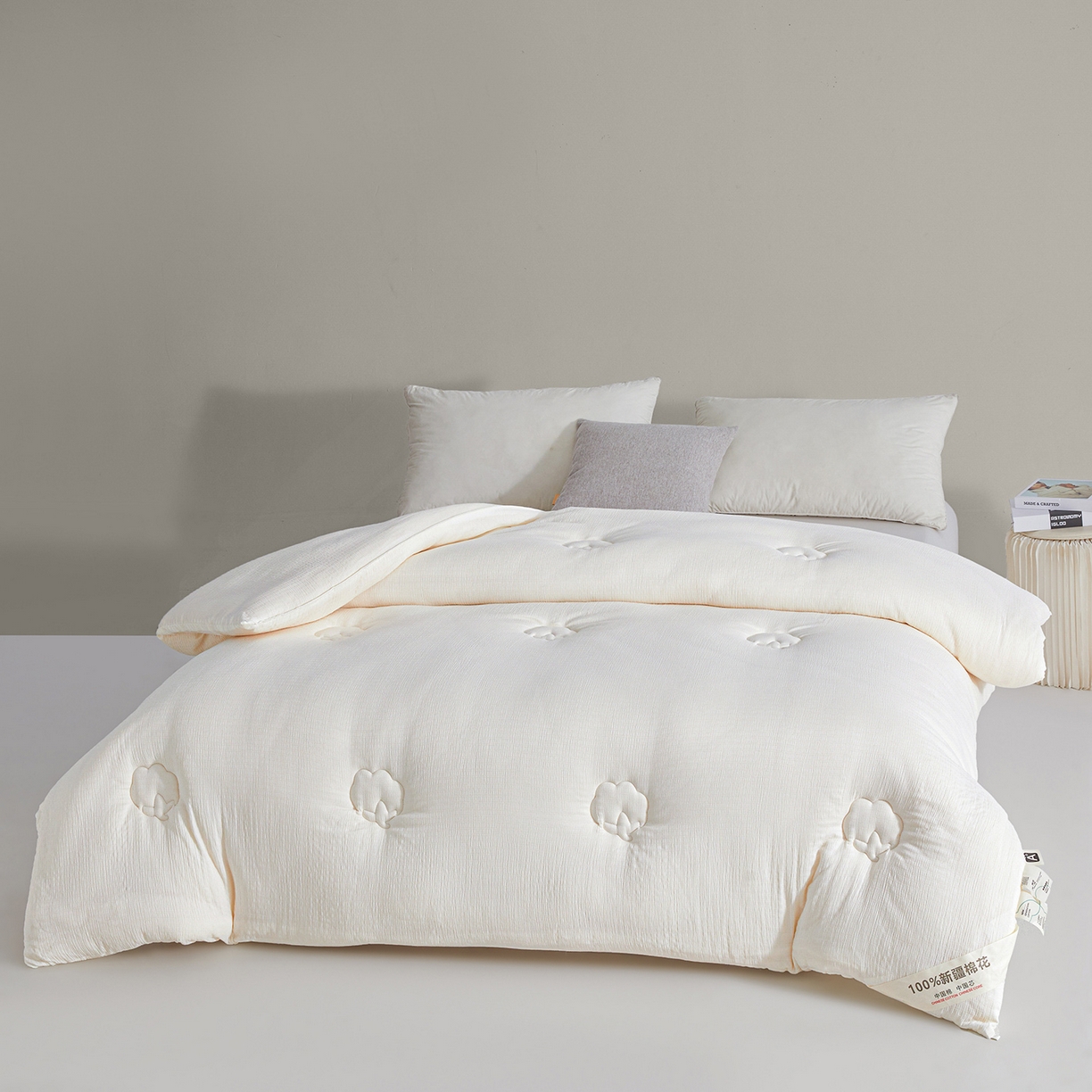 91家纺网 家纺一手货源 找家纺 （总）熙宴 2025新款针织提花100%新疆棉花被