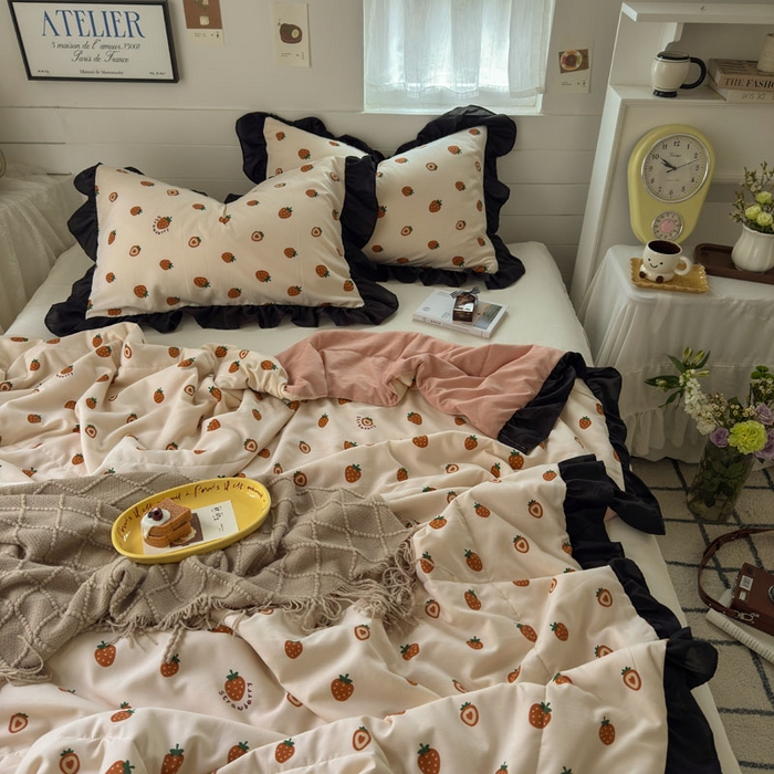 91家纺网 家纺一手货源 找家纺 （总）梵克保罗 2025新款法式赫本风夏被