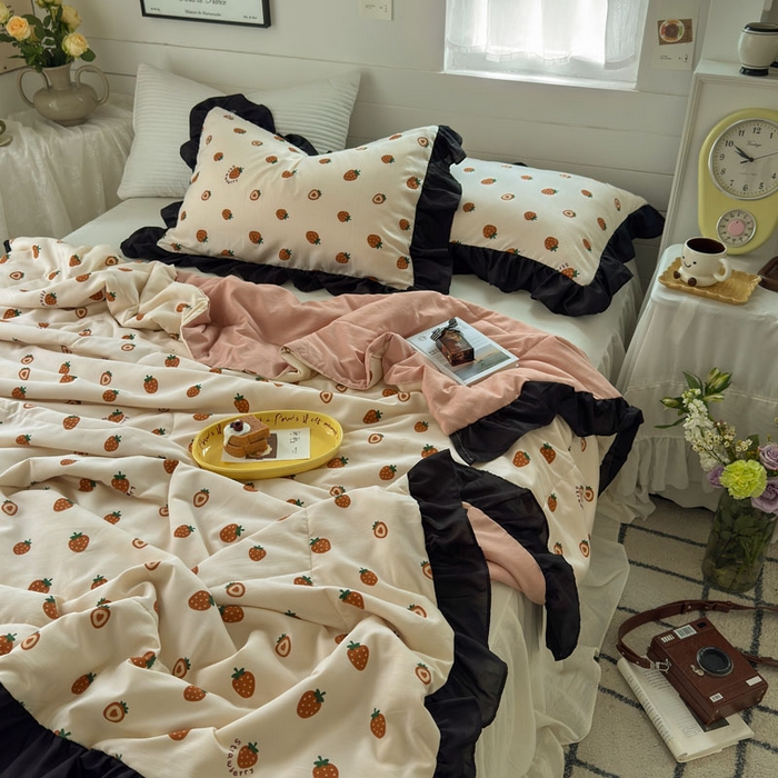 91家纺网 家纺一手货源 找家纺 （总）梵克保罗 2025新款法式赫本风夏被