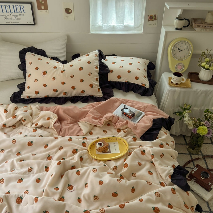 91家纺网 家纺一手货源 找家纺 （总）梵克保罗 2025新款法式赫本风夏被