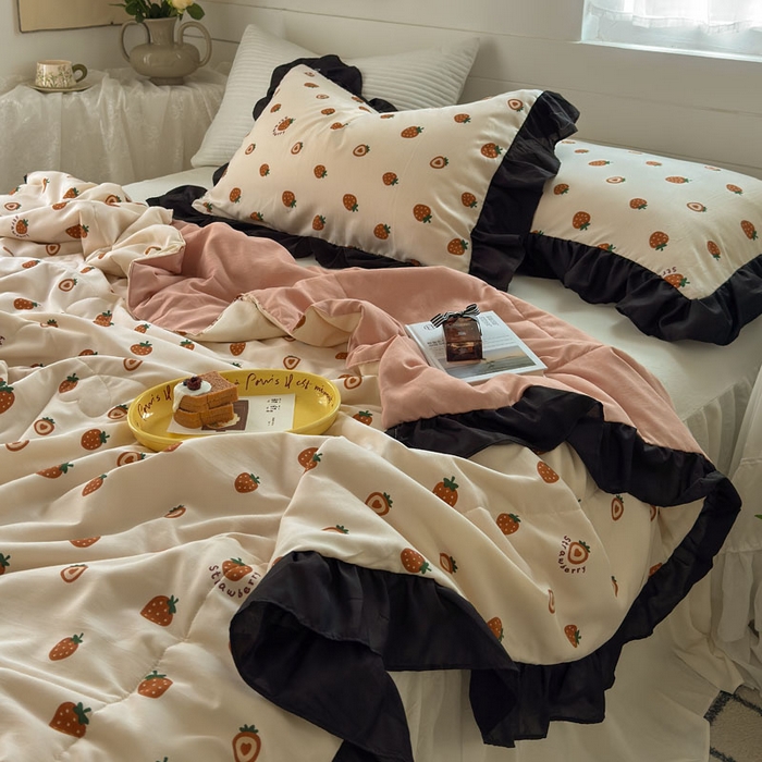 91家纺网 家纺一手货源 找家纺 （总）梵克保罗 2025新款法式赫本风夏被