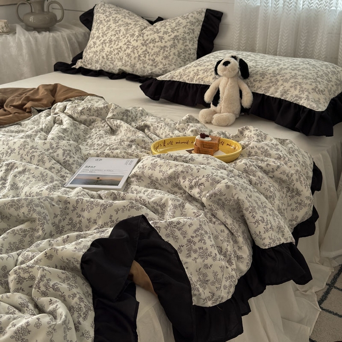 91家纺网 家纺一手货源 找家纺 梵克保罗 2025新款法式赫本风夏被 复古花曼