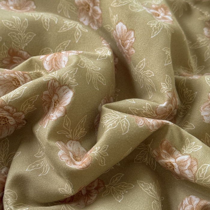 91家纺网 家纺一手货源 找家纺 梵克保罗 2025新款法式赫本风夏被 古韵花颜-柳绿