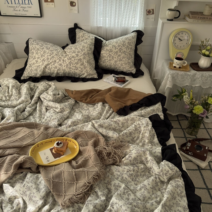 91家纺网 家纺一手货源 找家纺 梵克保罗 2025新款法式赫本风夏被 复古花曼