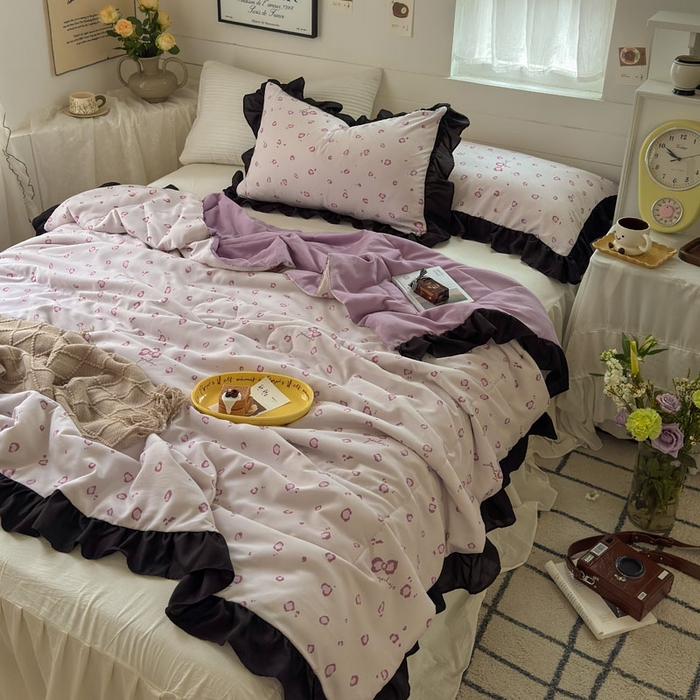 梵克保罗 2025新款法式赫本风夏被 性感豹纹