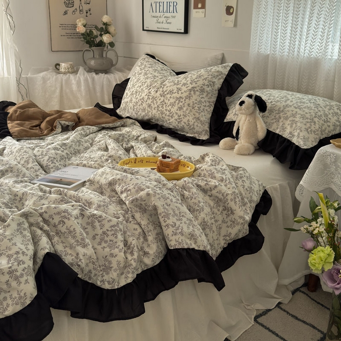 91家纺网 家纺一手货源 找家纺 梵克保罗 2025新款法式赫本风夏被 复古花曼