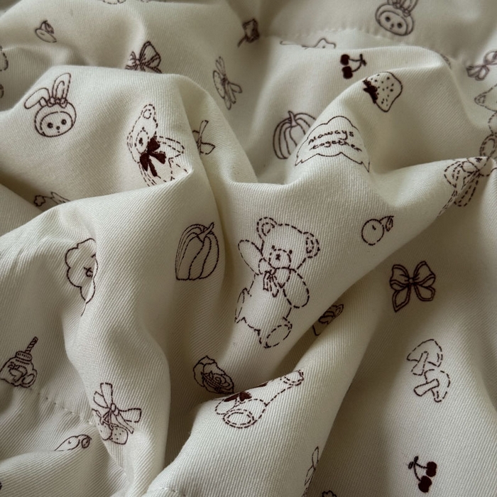 91家纺网 家纺一手货源 找家纺 梵克保罗 2025新款法式赫本风夏被 梦幻小熊