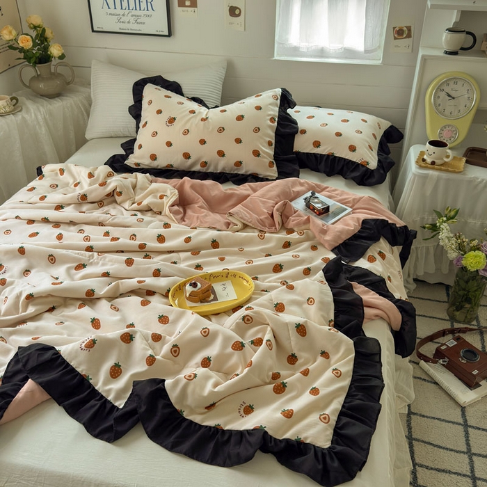 91家纺网 家纺一手货源 找家纺 （总）梵克保罗 2025新款法式赫本风夏被