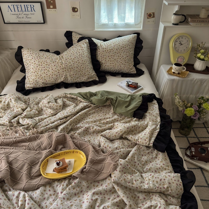 91家纺网 家纺一手货源 找家纺 梵克保罗 2025新款法式赫本风夏被 玫瑰庄园