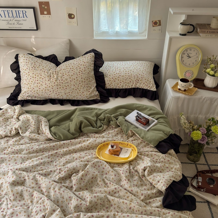 91家纺网 家纺一手货源 找家纺 梵克保罗 2025新款法式赫本风夏被 玫瑰庄园