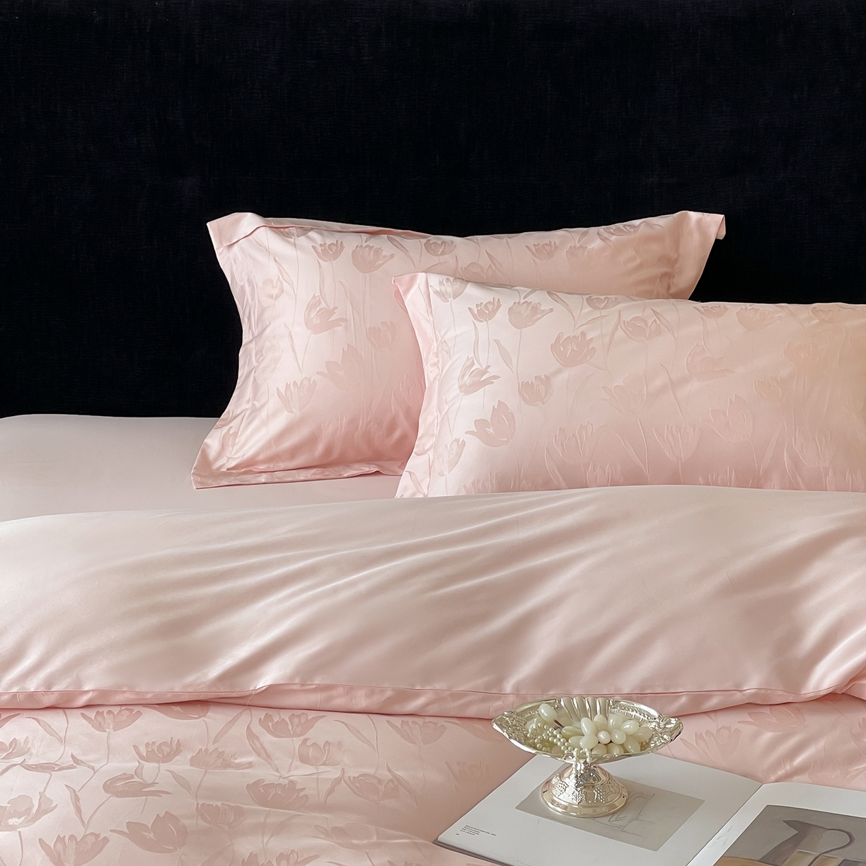 91家纺网 家纺一手货源 找家纺 （总）栩裕纺织 2025新款长绒棉提花最新款单品四件套