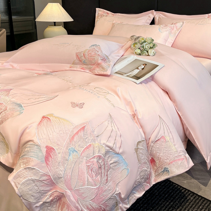 91家纺网 家纺一手货源 找家纺 （总）绒掌柜 2025新款13376全棉纯棉刺绣四件套——版权产品（礼盒装品质含买家秀）