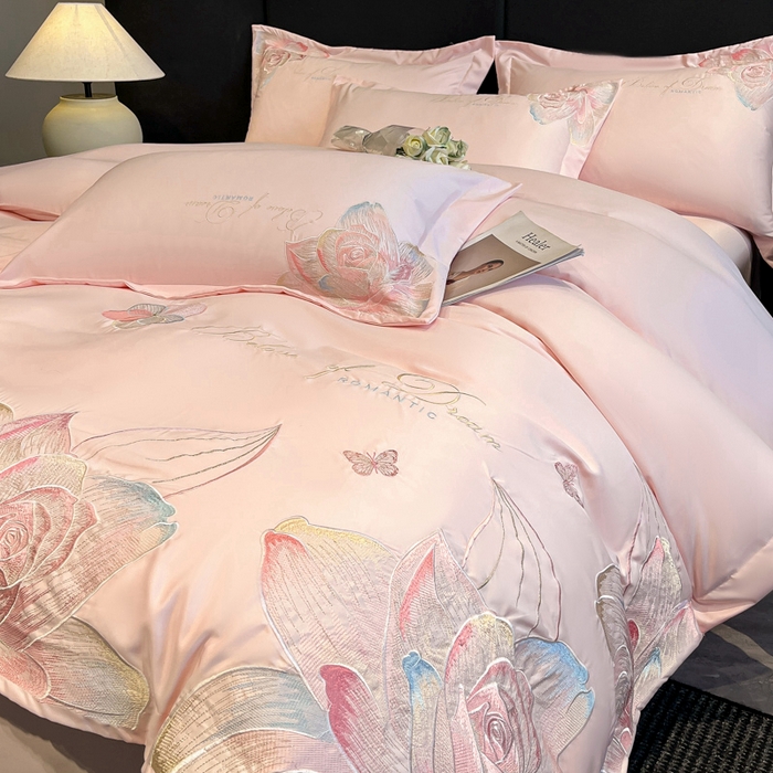 91家纺网 家纺一手货源 找家纺 （总）绒掌柜 2025新款13376全棉纯棉刺绣四件套——版权产品（礼盒装品质含买家秀）