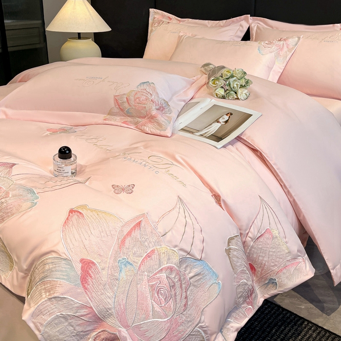 91家纺网 家纺一手货源 找家纺 （总）绒掌柜 2025新款13376全棉纯棉刺绣四件套——版权产品（礼盒装品质含买家秀）