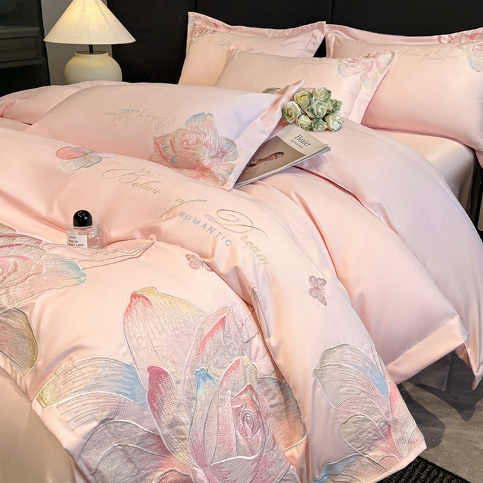 91家纺网 家纺一手货源 找家纺 （总）绒掌柜 2025新款13376全棉纯棉刺绣四件套——版权产品（礼盒装品质含买家秀）