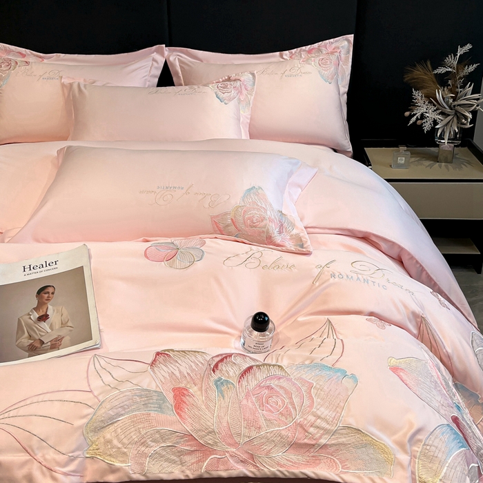 91家纺网 家纺一手货源 找家纺 （总）绒掌柜 2025新款13376全棉纯棉刺绣四件套——版权产品（礼盒装品质含买家秀）