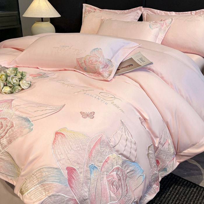 91家纺网 家纺一手货源 找家纺 （总）绒掌柜 2025新款13376全棉纯棉刺绣四件套——版权产品（礼盒装品质含买家秀）