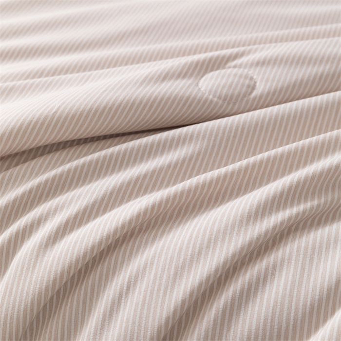 91家纺网 家纺一手货源 找家纺 梵克保罗 2025新款时尚简约条纹款夏被 条纹-双拼